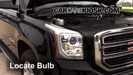 2015 GMC Yukon XL SLT 5.3L V8 FlexFuel Lights Highbeam (replace bulb)